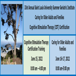 33rd Annual Summer Geriatric Institute and Cognitive Stimulation Therapy Training Banner